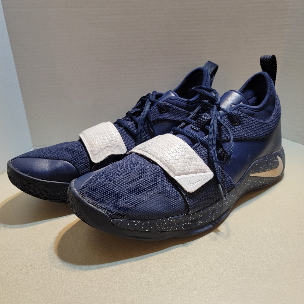 Nike Zoom Mens Paul George PG 2.5 Size 18 Blue Mid Basketball Shoes EUC